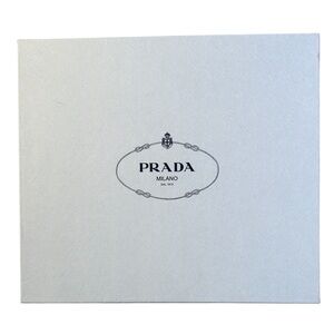 Prada Light Blue Storage Shoe Box With Paper
